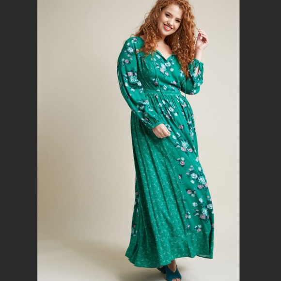 Modcloth Dresses & Skirts - ModCloth floral print maxi dress size Small